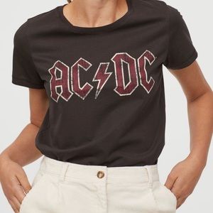 H&M, AC⚡️DC Shirt, SIZE M